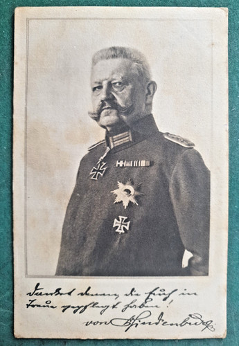 Feldpostkarte 1918 hindenburg - feldpostkarte,