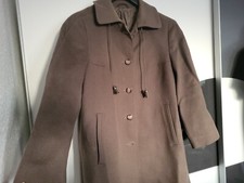 retro-boho : WOLL-MANTEL 70iger Jahre - 38 /  40 / 42 braun -TOP