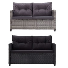 2-Sitzer-Gartensofa mit Kissen