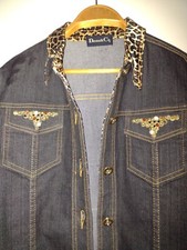 Jeans Jacke  Gr. 40 dunkelblau