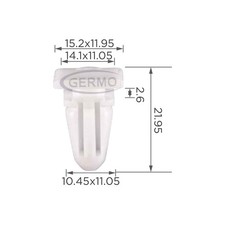 30x Clip Türschweller Leiste Innenverkleidung für BMW E21 E30 E36 Z1 51471840961