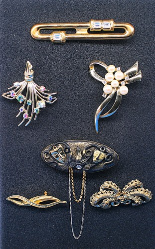 Konvolut vintage broschen - vintage,