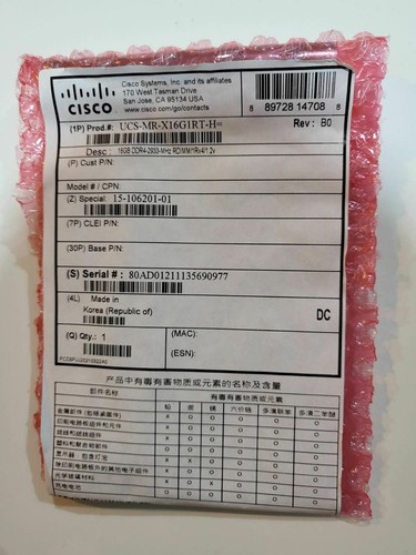 Cisco ucs 16gb ddr4 2933mhz - 16gb,