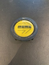Momo Hupenknopf Gelb Hupe Lenkrad Original TOP Zusatnd
