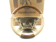 Original NEU Mercedes W219 AMG Beige Leder Lenkrad Holzausführung A2194600303