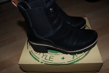 Panama Jack Damen Lammfell Chelsea Boots Gr. 40 Leder Stiefel gefüttert Winter