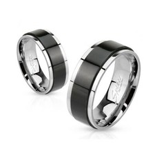 Herren Damen Edelstahl Ring
