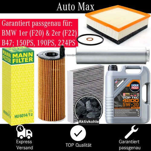 Filterset inspektionspaket bmw - inspektionspaket,