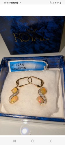 Gold ohrringe 333 mit opal - gold-ohrringe,