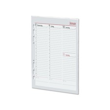 BSB Kalender Einlagen Ersatz Timer weiß A5 1 Woche 2 Seiten Planer 2026 vertikal