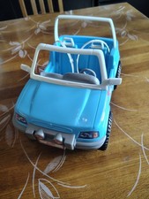 Vintage Barbie Mattel 1999 Jeep Wrangler blau Beach Cruiser Goodyear Reifen