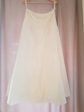 Weißer Unterrock von Poirier mit breitem elastischen Bund Gr. XL