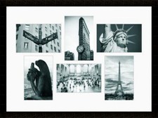 Collage Holz Bilderrahmen