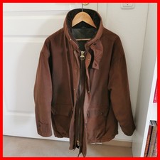 Herren Wachsjacke Outdoor braun JAGD hochwertig gefüttert Gr. L Jacket Wax TOP!