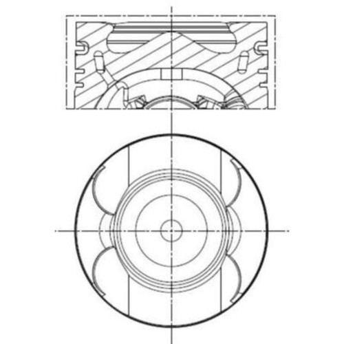 Kolben mahle 001 00133 für - kolben,