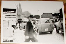 Foto ~1958: Hannover Klagesmarkt Lloyd LT NSU/Fiat Topolino Hanomag L28 VW Bulli