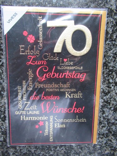 Geburtstagskarte - , 70