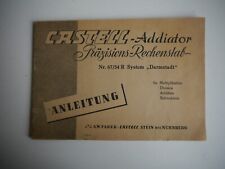 Castell Addiator Präzisions Rechenstab Anleitung - (K67)