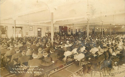 Postcard rppc big rapids - rppc,