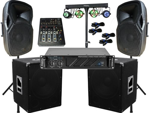 Anlage 3600 watt 38cm - dj,