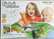 ⚪️🟢⚫️ TipToi Starter-Set mit Stift + Buch Bilderlexikon Tiere Spielzeug Lernen