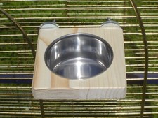 pipano Futternapf Sitzbrett 10 x 10 cm, 0,15 Liter Nymphensittich, SF10