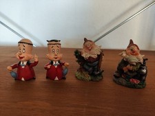 Arthur der Engel Figur 2x Zwerge Gartenzwerge Figuren 2x farbig Sammlerfiguren