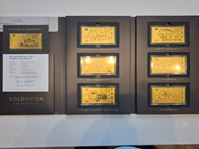 Goldbarren-Set, 6x 0,5 gr.  "