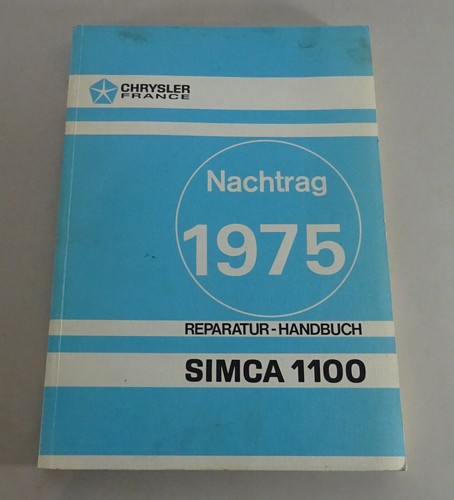 Werkstatthandbuch nachtrag - werkstatthandbuch,
