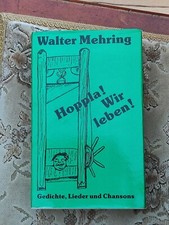 DDR-Buch: Hoppla! Wir leben! Gedichte, Lieder und Chansons,  Walter Mehring,1984