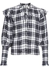 Bluse m Karomuster Gr. 36