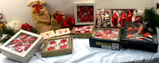 Christmas Kugeln Schmuck Anhänger Glas Deko Dosen Konvolut 35 tlg.rot Neuwertig