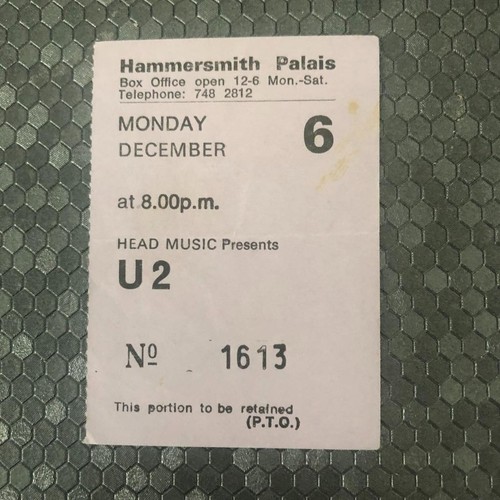 Ticket hammersmith palais - ,