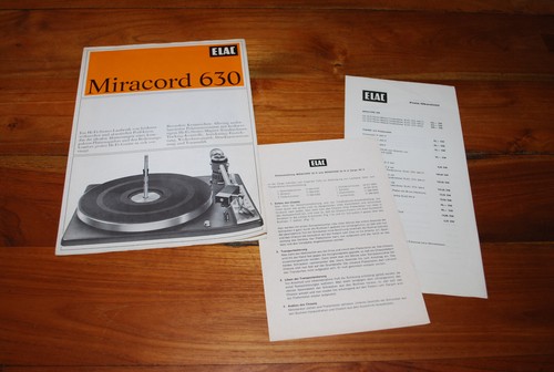 Elac miracord 630 - elac, prospekt