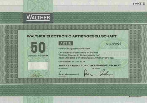 Walther electronic 1979 - electronic,