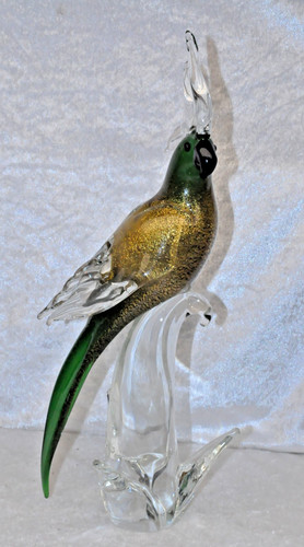 Glas figur vogel kakadu - figur,