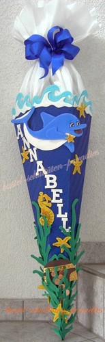Schultüten bastelset delphin - schultüten,