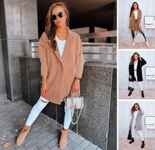 Mantel Wolljacke Alpaka Imitat