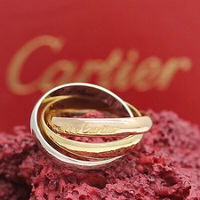 Les must de Cartier Trinity Tricolour 18KT Gold mit Cartier Box in Gr. 51