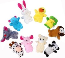 10 Stück Fingerpuppen Set Tierfiguren, Lernspielzeug Motorik, Rollenspiel