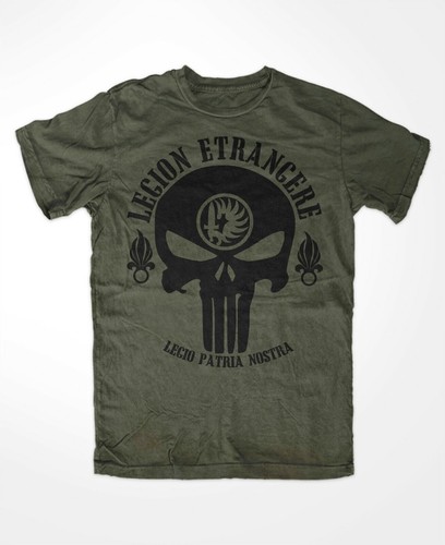 Legion etrangere skull shirt - etrangere, t-shirt