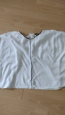 Bluse ZARA Weiss Lagenlook Gr S Viskose