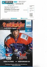 Stadionheft - Unis Flyers vs Herforder EV - Inter Region Cup mit Eintrittskarten