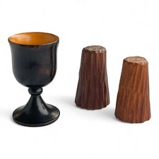 Vintage Eierbecher, Salz- und