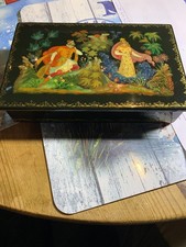 Russische Pappmasche Dose mit