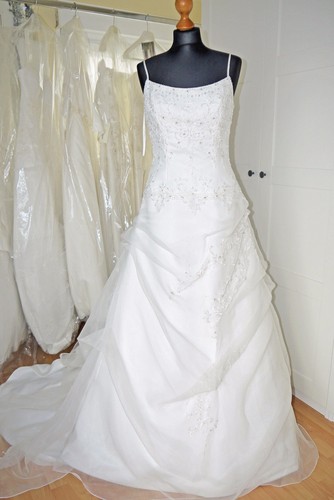 Brautkleid organza stickerei - organza,
