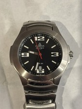 Super DUGENA Sea Tech mit Datum & Stahlarmband  NEUE Batterie tolle Uhr Design