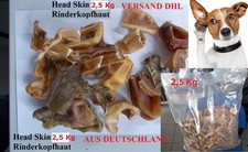 2,5 KG  Rinderkopfhaut für Hund / Head Skin 2,5 KG  AUS DEUTSCHLAND