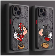 MICKY MINNIE MOUSE Handyhülle iPhone Serien 7 - 16 Plus Pro Max Silikon Case