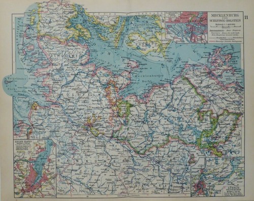 Landkarte mecklenburg - mecklenburg, &
